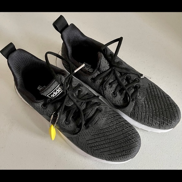 Adidas Asweego Running Shoe Black Gray Size 10 New - Picture 1 of 5